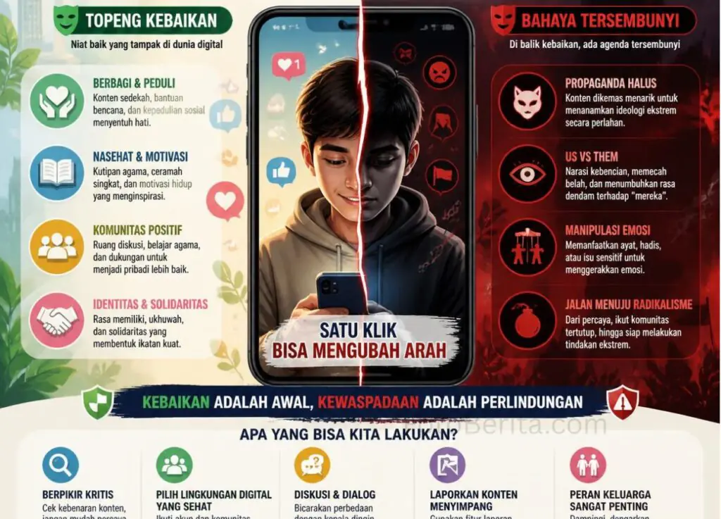 Indonesia Peringatkan Bahaya Radikalisasi Digital yang Terselubung Aksi Kebaikan - FotoBerita.com