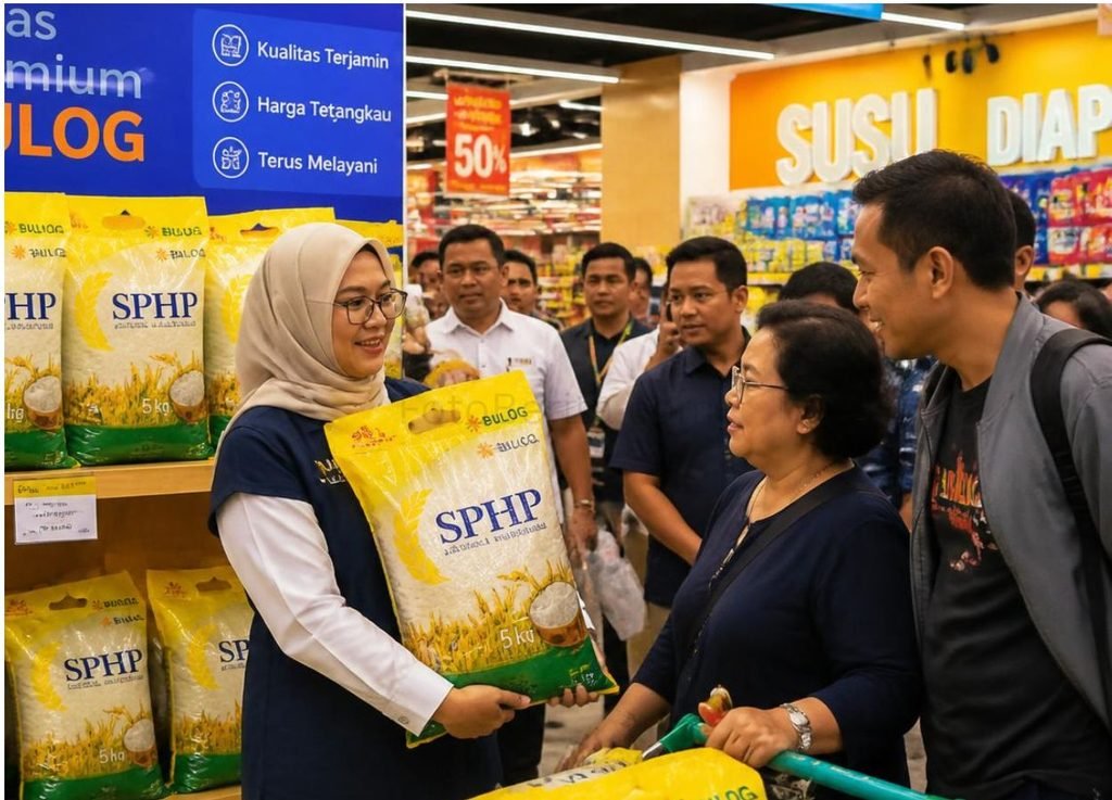 Bulog Salurkan Beras Premium ke Ritel Modern Indonesia